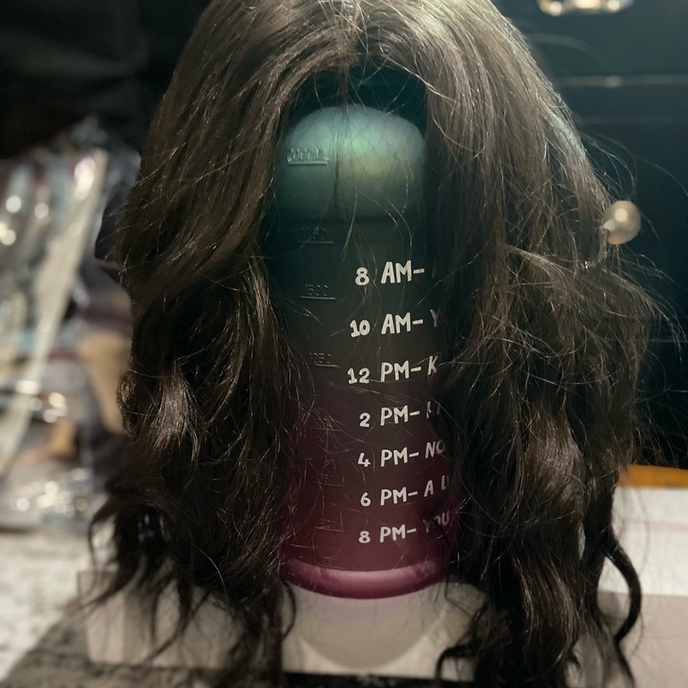 Sorry I don’t have a mannequin head to show this properly